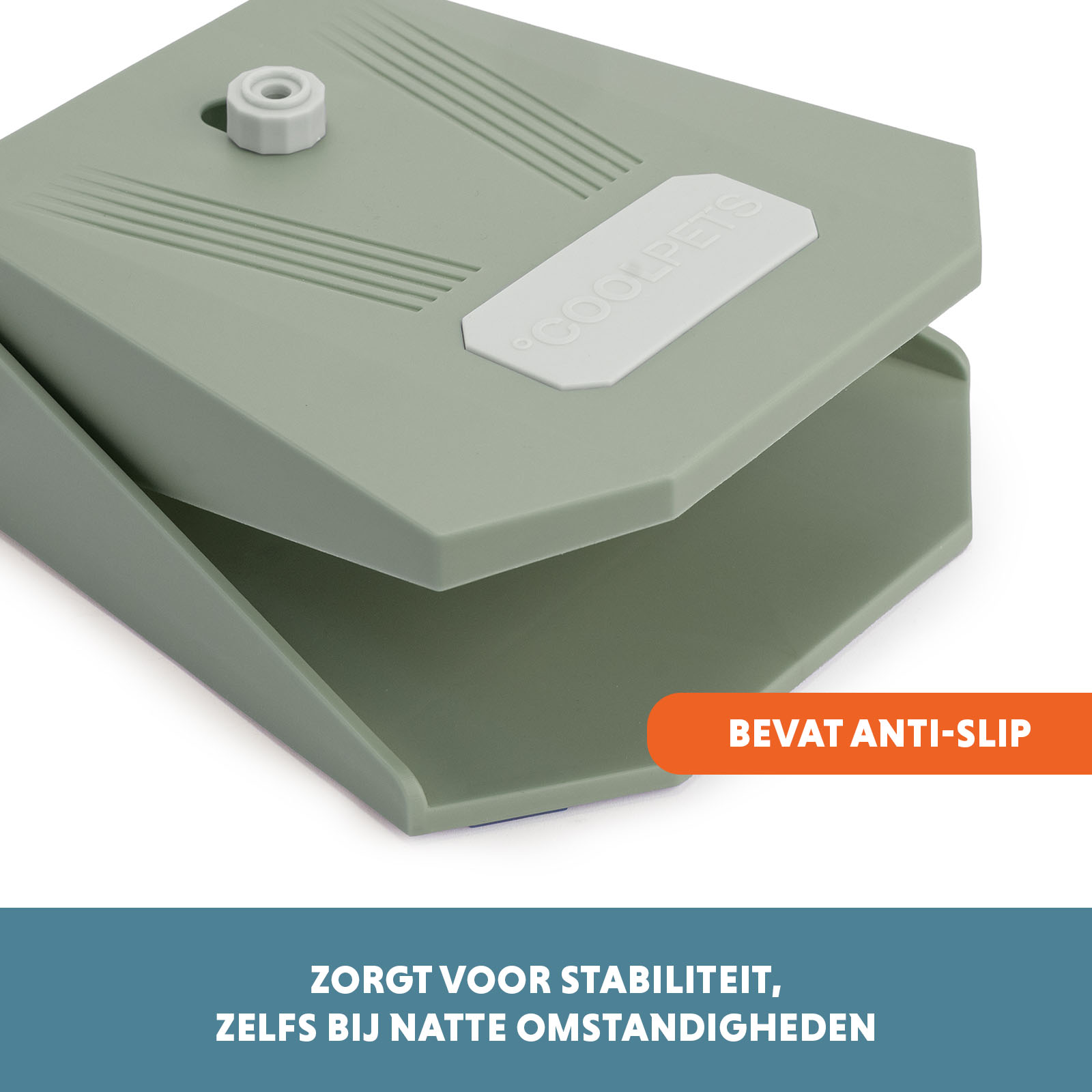 Coolpets Splash Water Fountain Olijfgroen — afbeelding 5