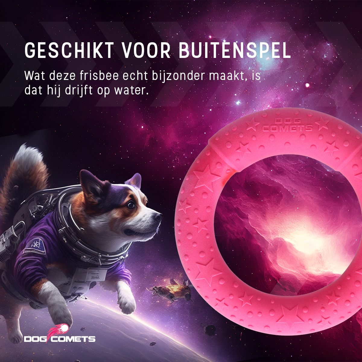 Dog Comets UFO Ring Roze M — afbeelding 5