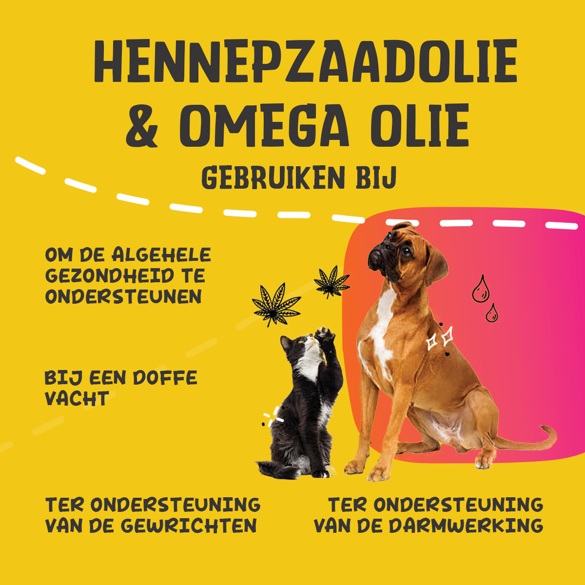 Excellent Pets HempOne + Omega Oil 100 ml — afbeelding 2