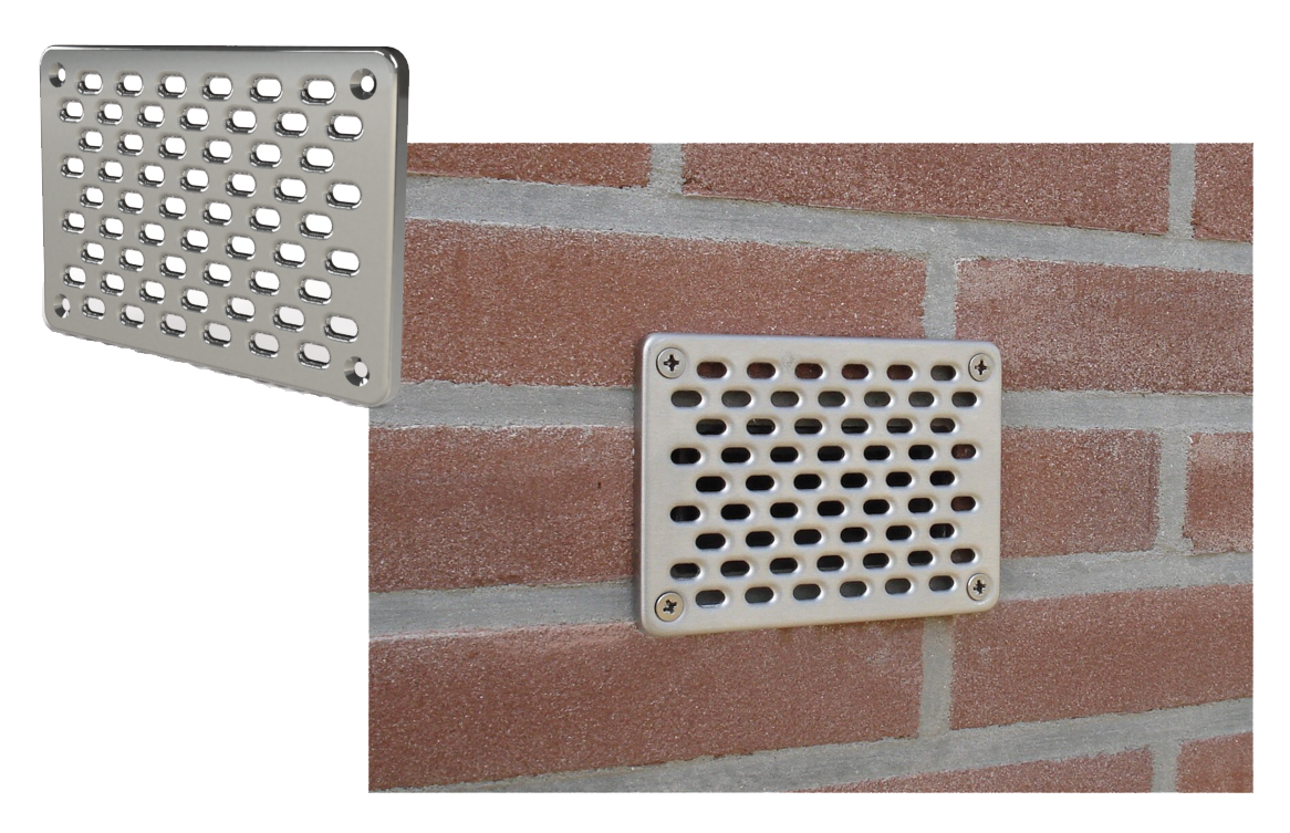 GevelFix Voorzetrooster RVS 10 x 14 cm — afbeelding 3