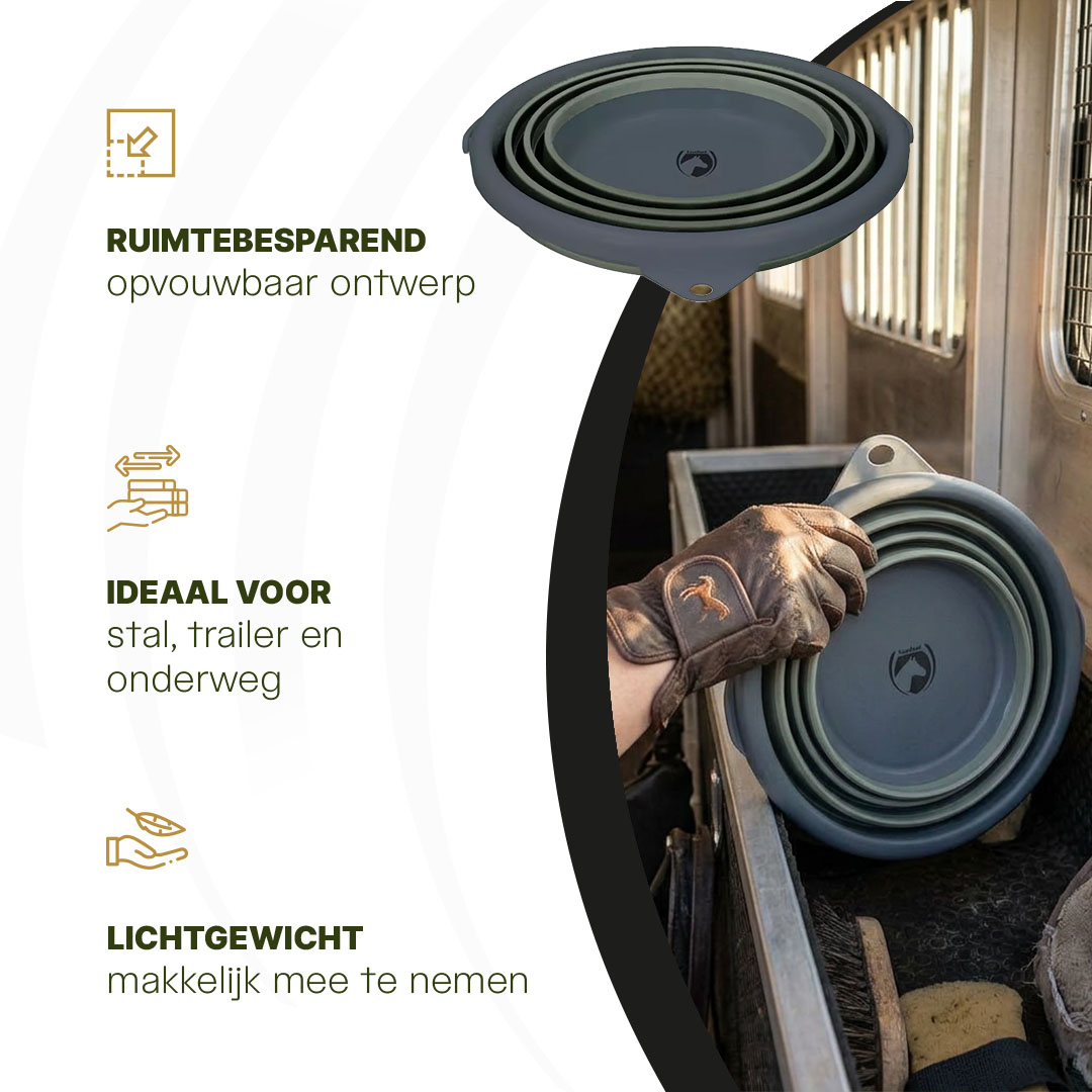 Excellent Horse Vouwbare Emmer Groen/grijs — afbeelding 5