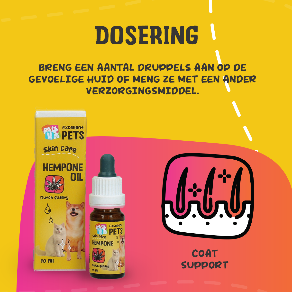 Excellent Pets HempOne Oil 10 ml — afbeelding 5