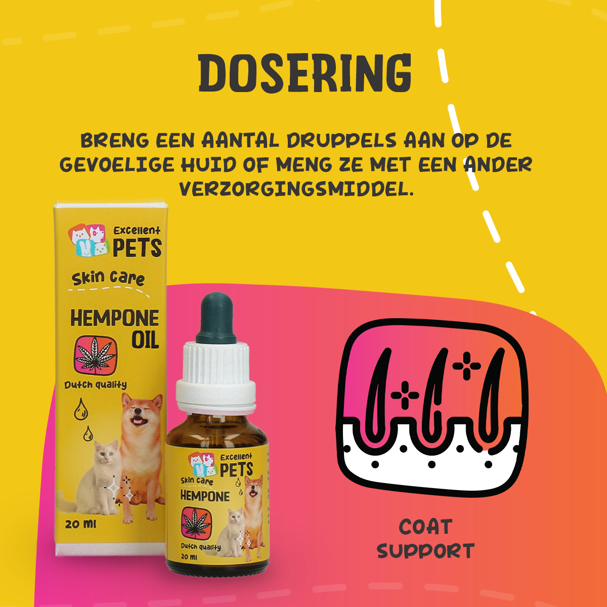 Excellent Pets HempOne Oil 20 ml — afbeelding 5