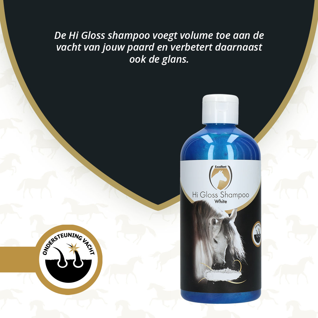 Excellent Horse Hi Gloss Shampoo White 500 ml — afbeelding 2