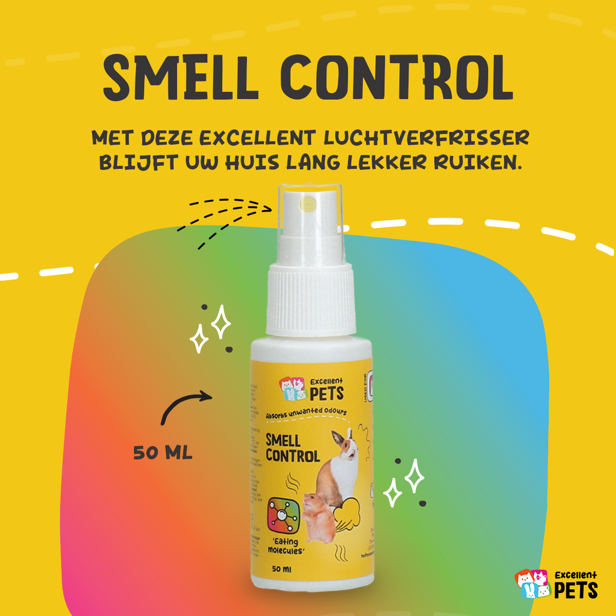 Excellent Pets Smell Control 50 ml — afbeelding 3