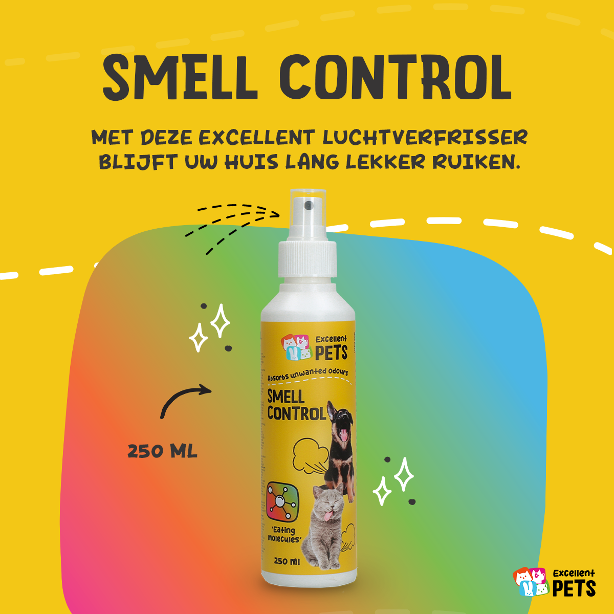 Excellent Pets Smell Control 250 ml — afbeelding 3