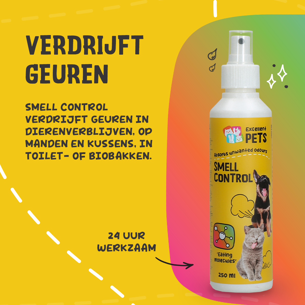 Excellent Pets Smell Control 250 ml — afbeelding 5