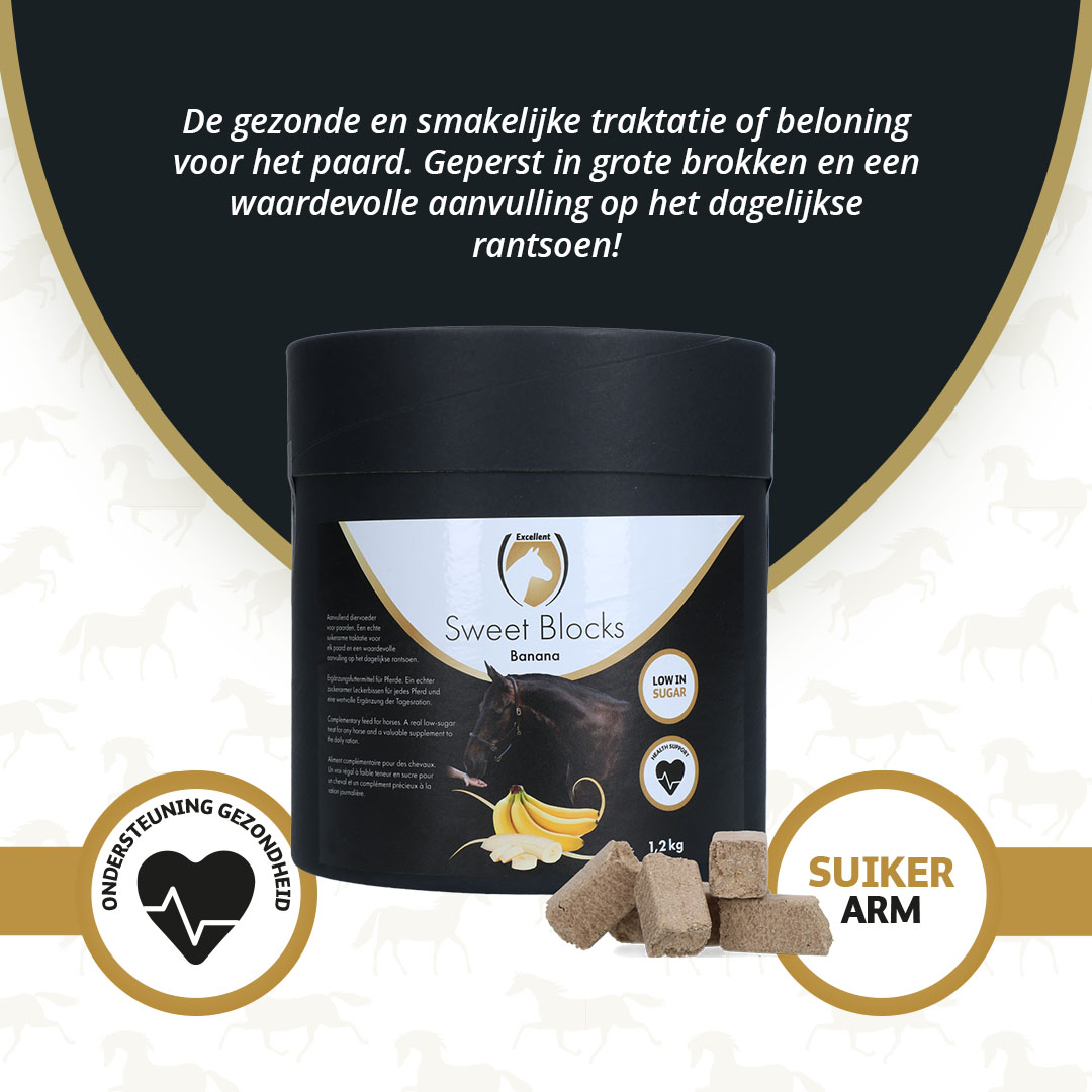 Excellent Horse Sweet Blocks Banana 1,2 kg — afbeelding 3