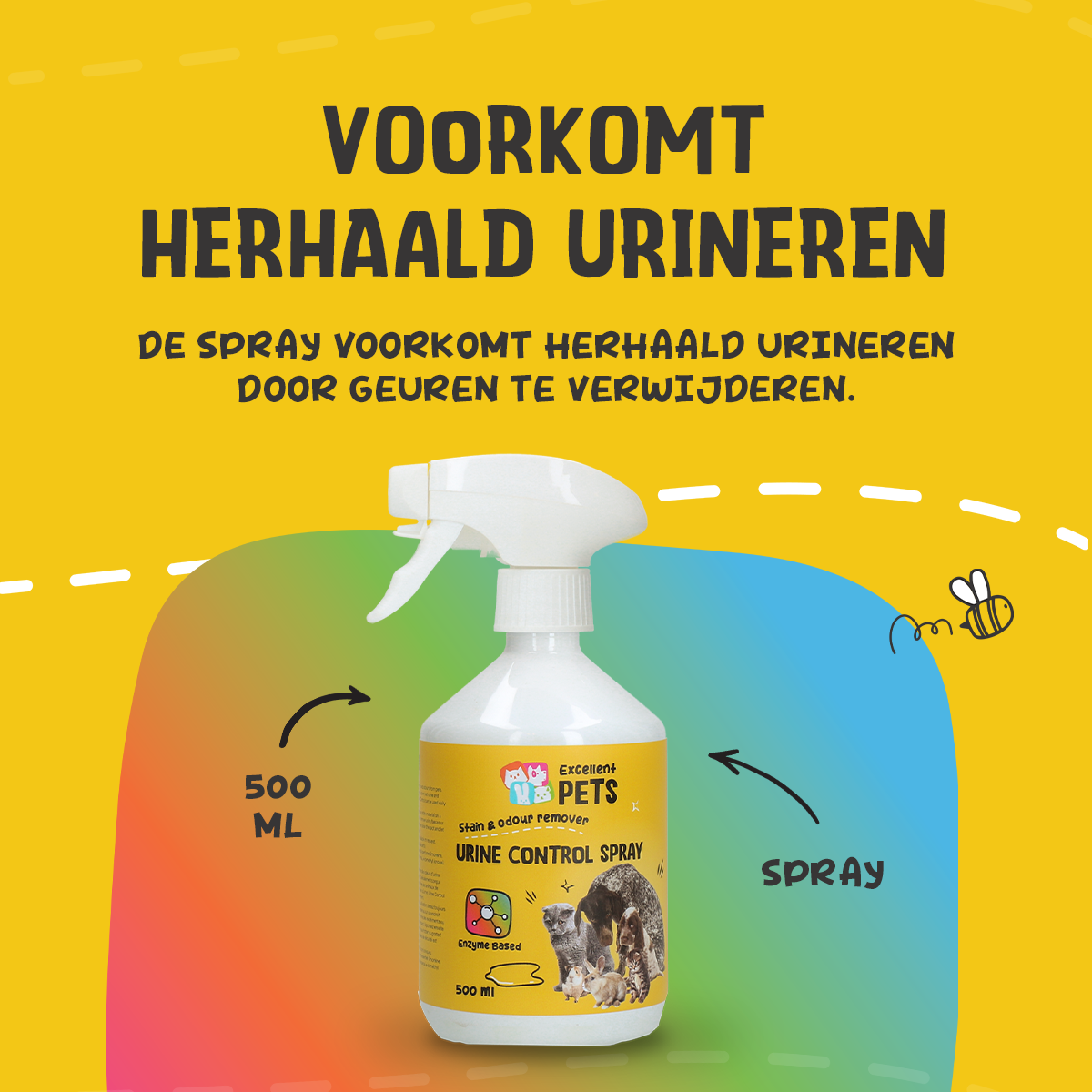 Excellent Pets Urine Control Spray 500 ml — afbeelding 4