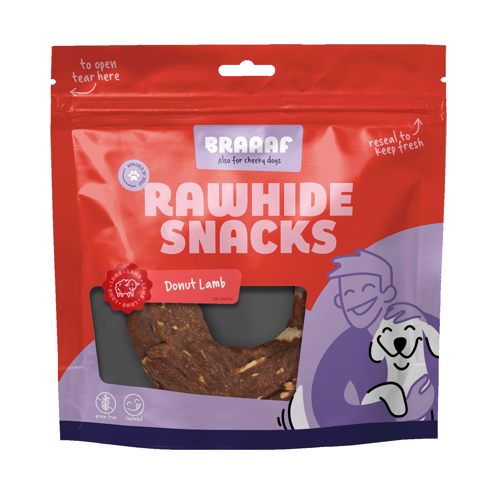 Braaaf Rawhide Donut Lam & Vis