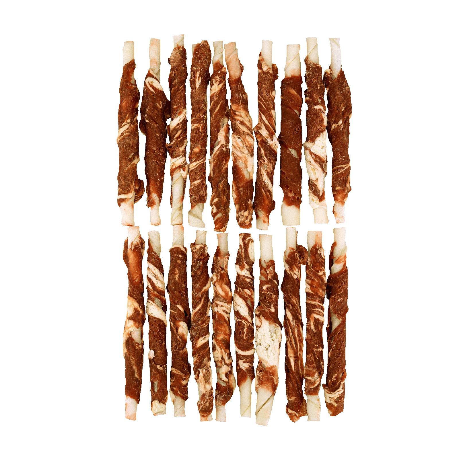 Braaaf Rawhide Roll Sticks Rund & Vis - 25 st. — afbeelding 2