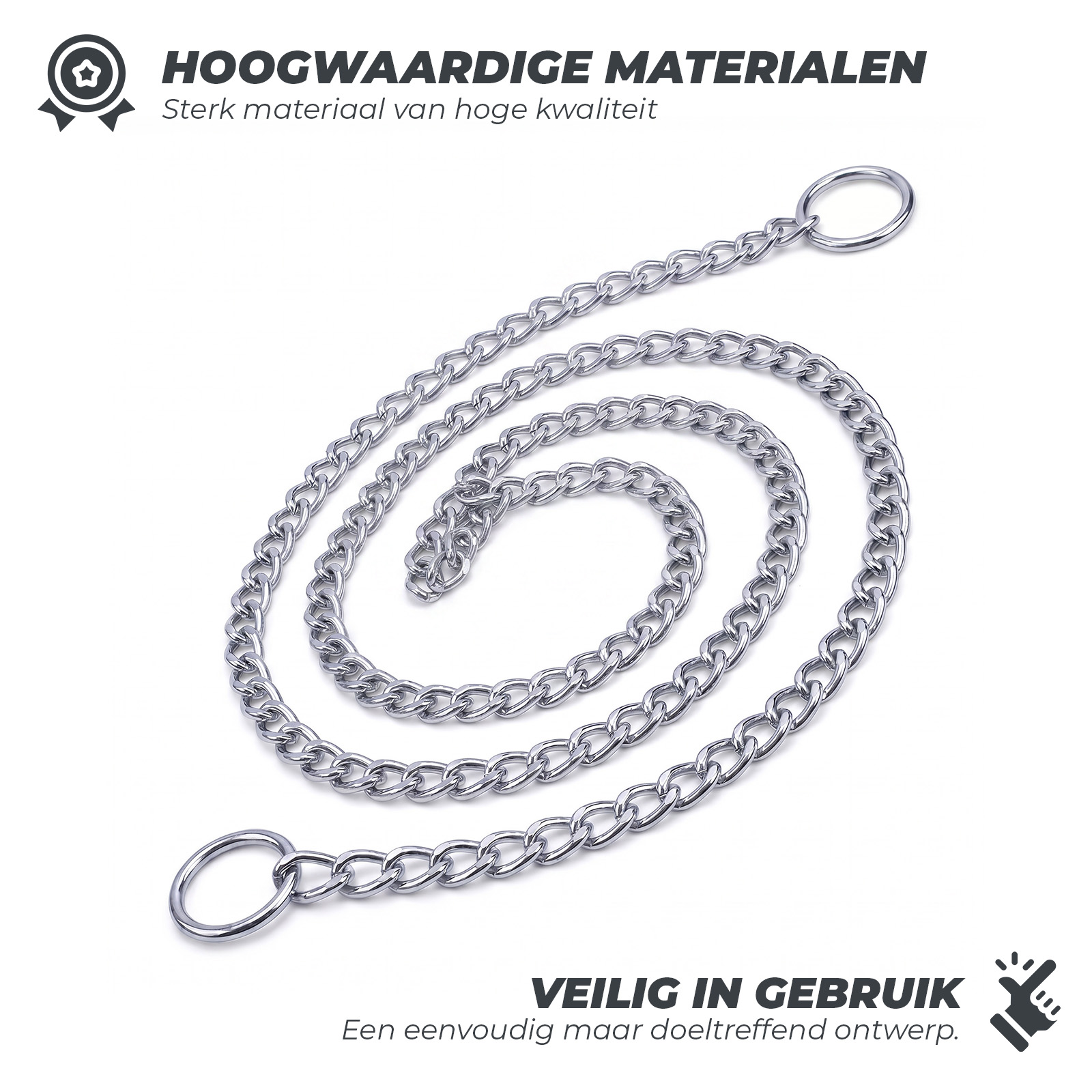 Correctieketting Verchroomd 3 x 550 mm — afbeelding 5
