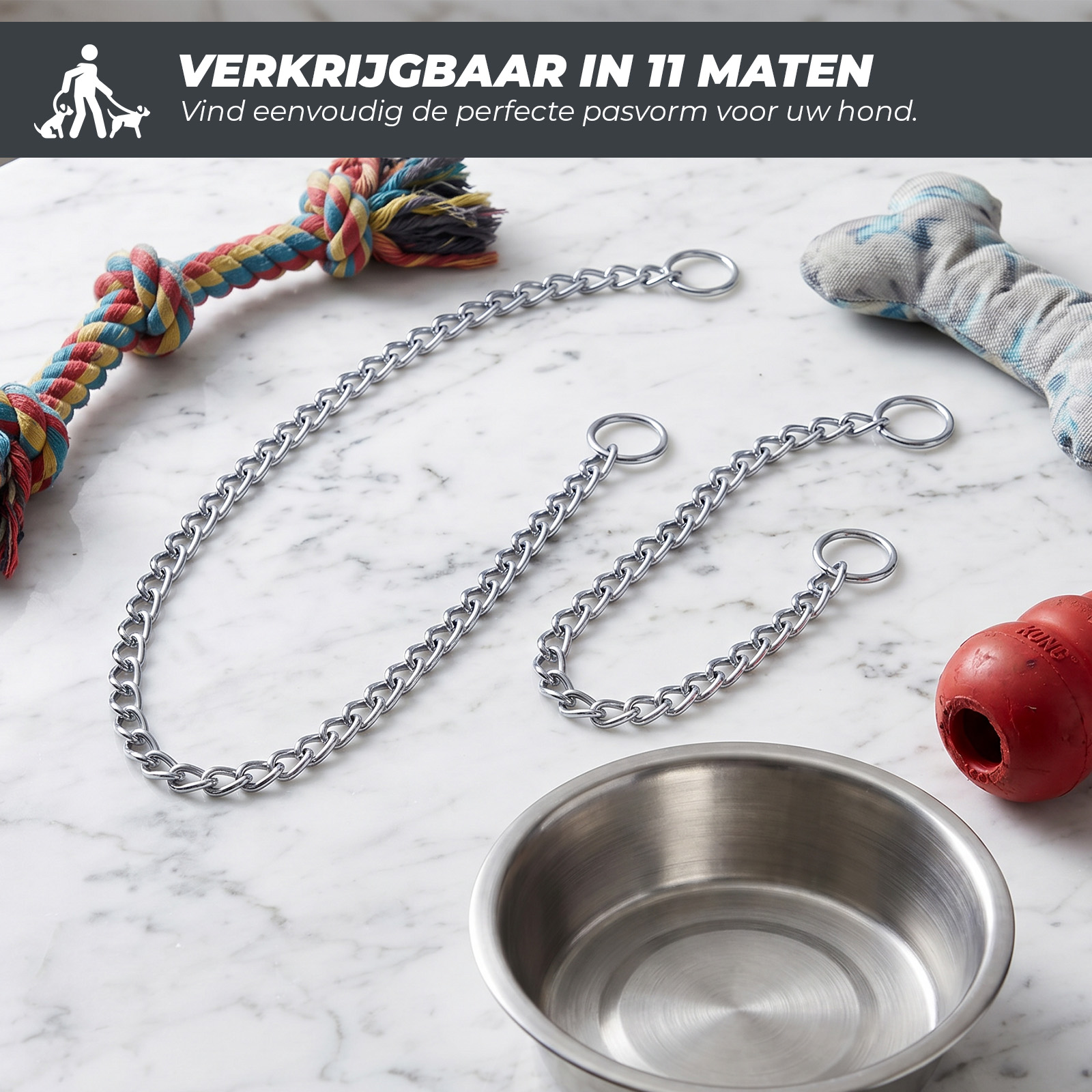 Correctieketting Verchroomd 3 x 550 mm — afbeelding 4