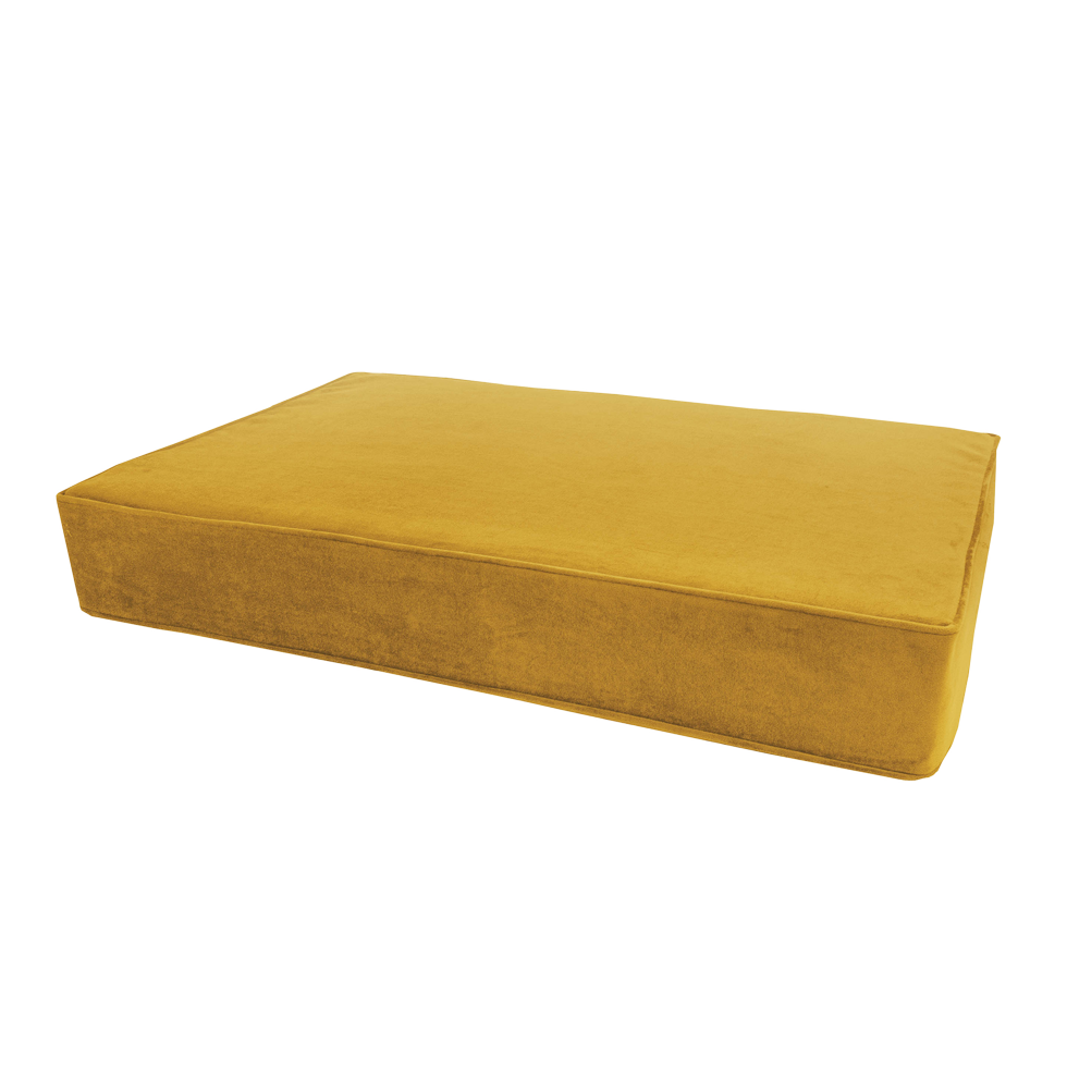 Madison Orthopedisch Kussen Velvet Geel S — afbeelding 3