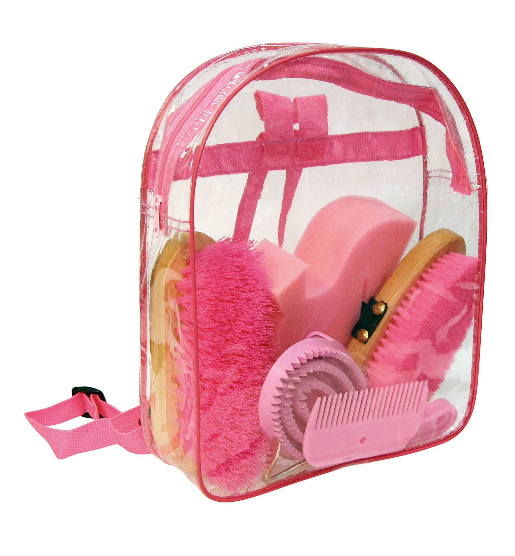 Poetsset van 7 items in Rugtas roze — afbeelding 2