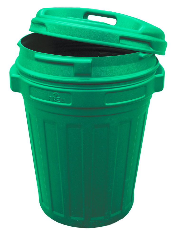 Voerton met draaisluiting 70 liter Groen — afbeelding 2
