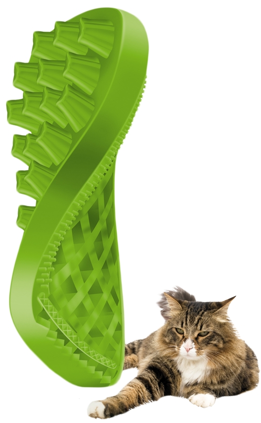 Pet+Me Cat Hair Brush Lang haar Groen — afbeelding 4