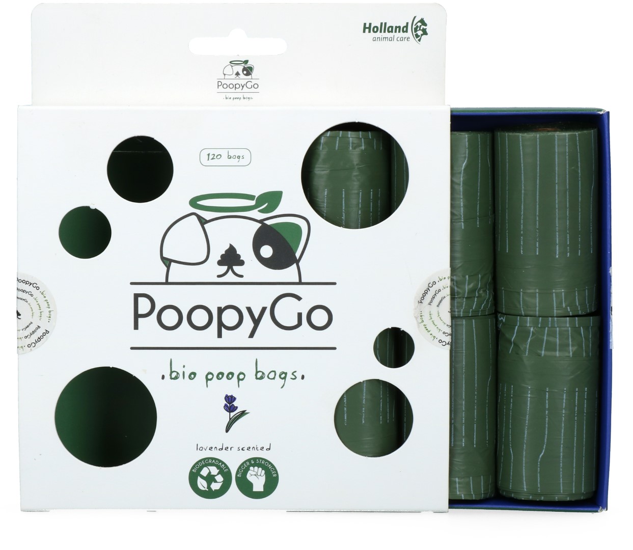 PoopyGo Eco friendly 120 st. (8x15 zakjes) Lavendelgeur — afbeelding 3