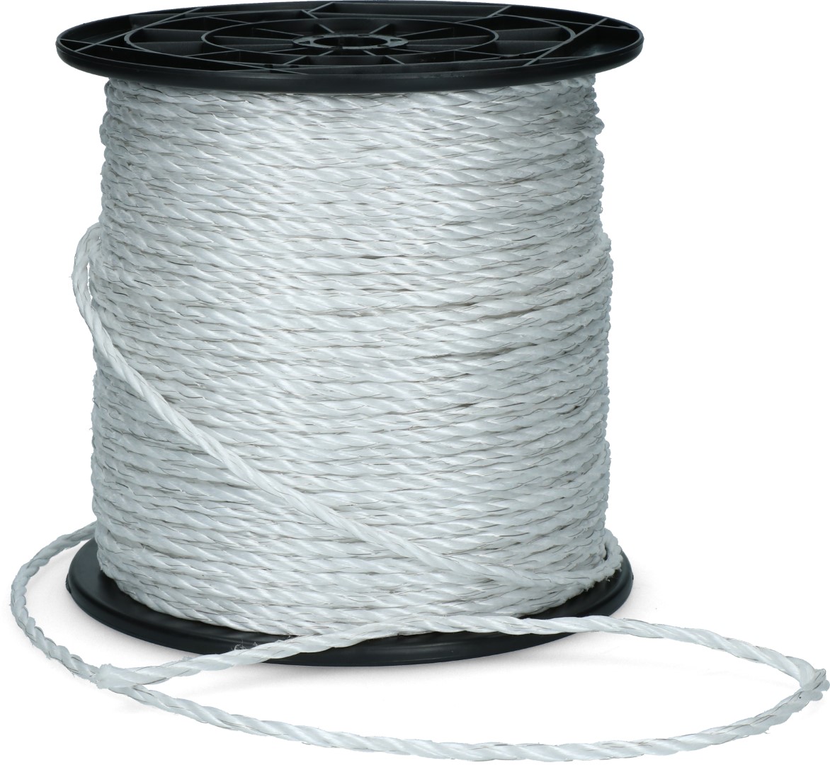 ZoneGuard 6 mm Basic afrasteringskoord wit 200 m — afbeelding 2