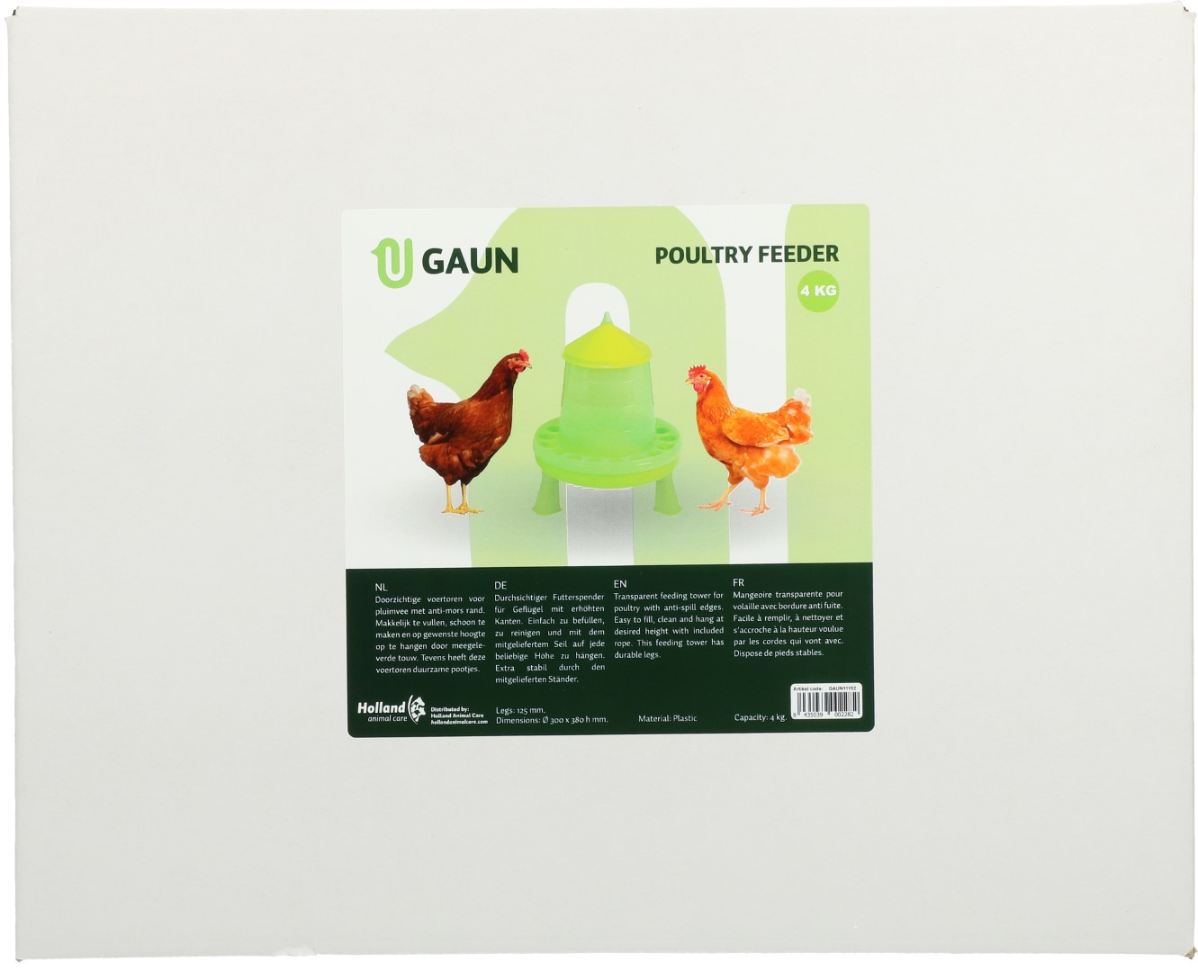 Gaun Pluimvee Voertoren op Pootjes Limoengroen 4 kg — afbeelding 5
