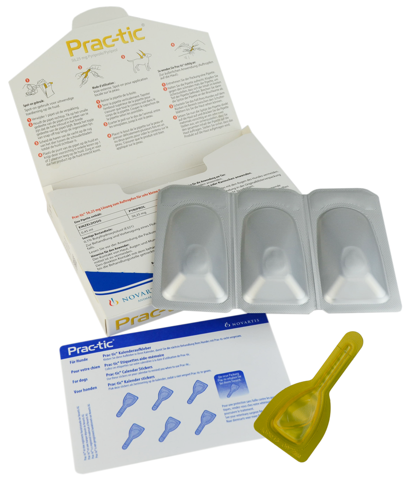 Prac-Tic Teken en vlooien druppels 2 tot 4,5 kg — afbeelding 3