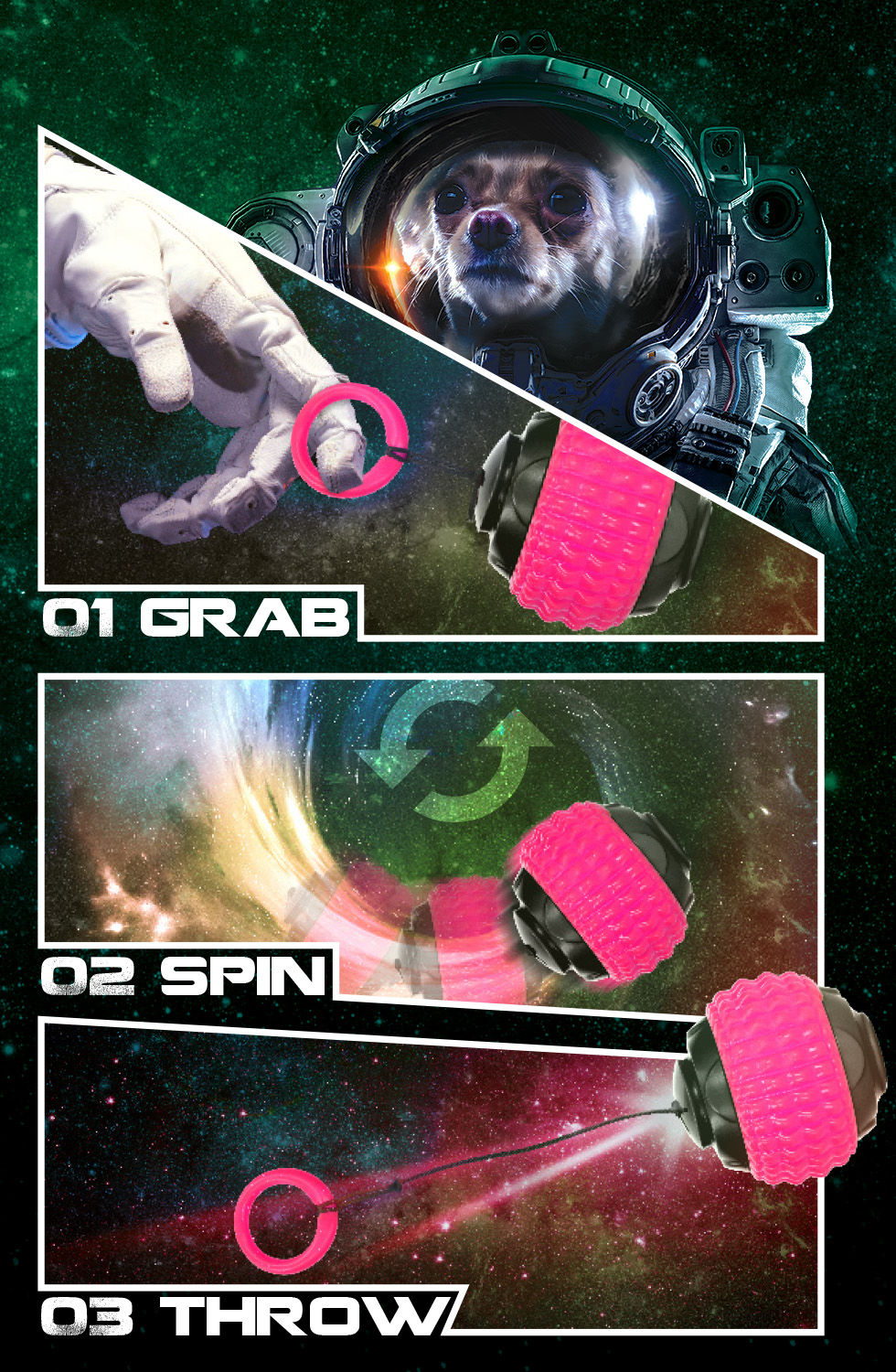 Dog Comets Blazar Jet Roze — afbeelding 3