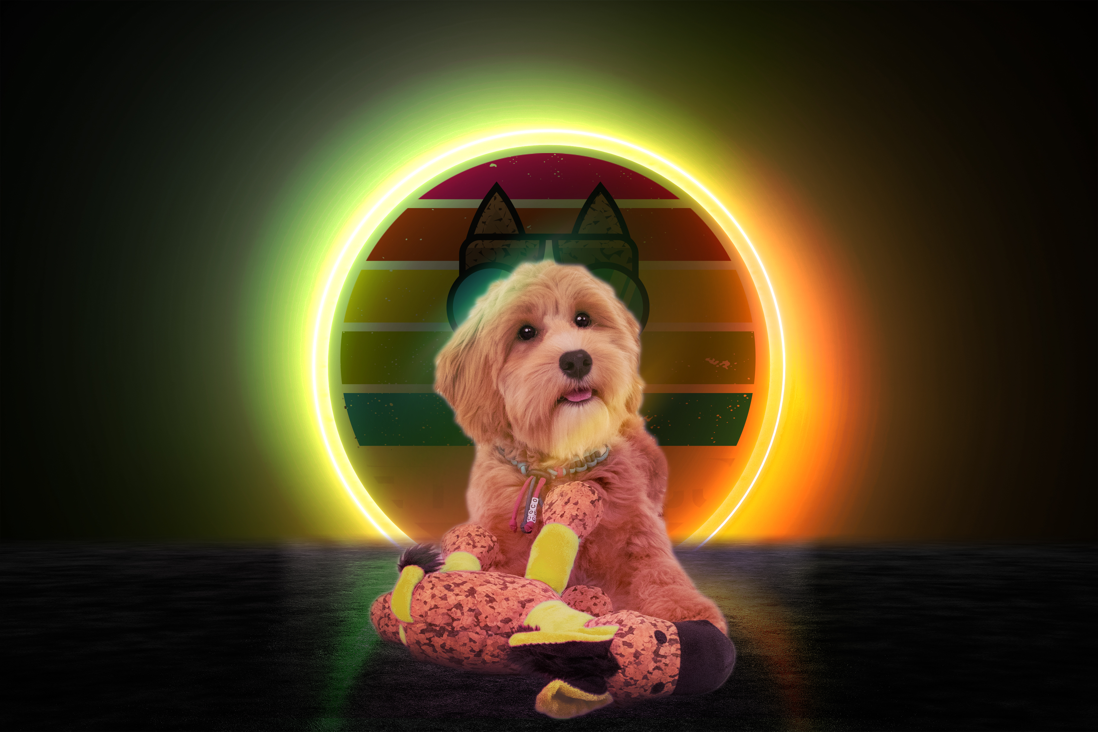 Retrodog Donkey Geel S — afbeelding 3