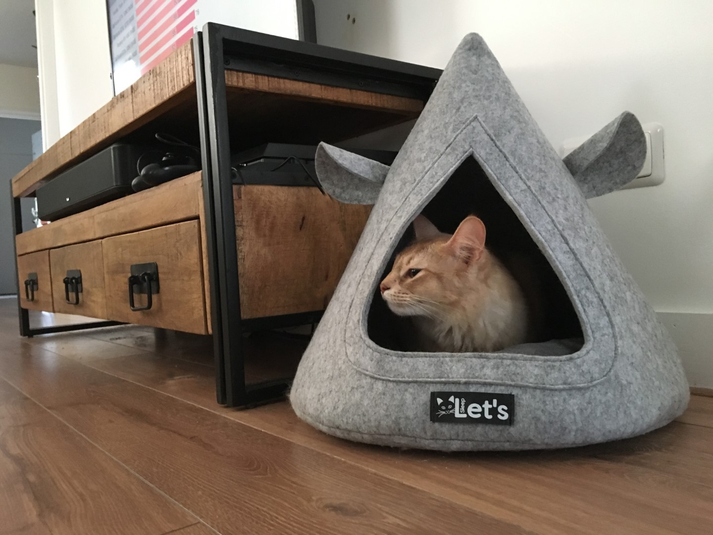 Let's sleep Pet Cave TeePee Grijs — afbeelding 3