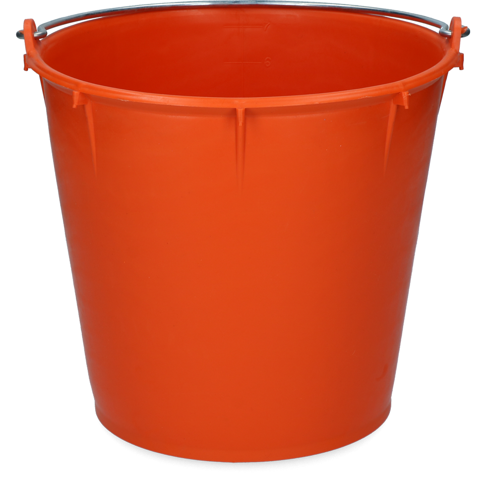 Emmer 7 l met beugel Oranje — afbeelding 2